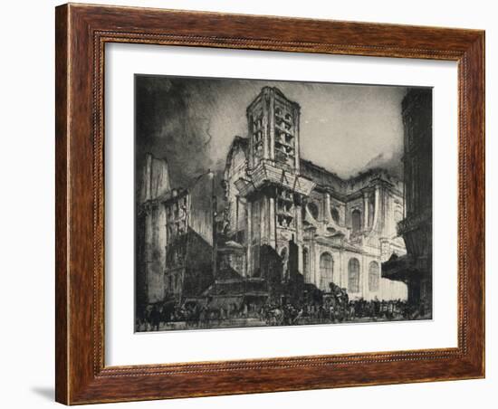 'Church of St Nicholas-du-Chardonnet', 1915-Frank Brangwyn-Framed Giclee Print