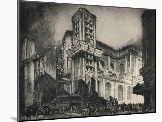 'Church of St Nicholas-du-Chardonnet', 1915-Frank Brangwyn-Mounted Giclee Print