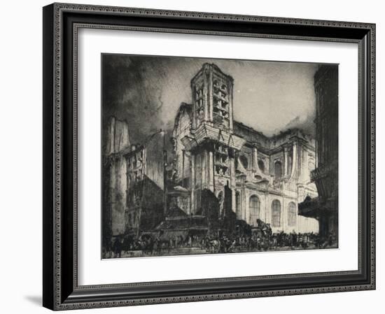 'Church of St Nicholas-du-Chardonnet', 1915-Frank Brangwyn-Framed Giclee Print