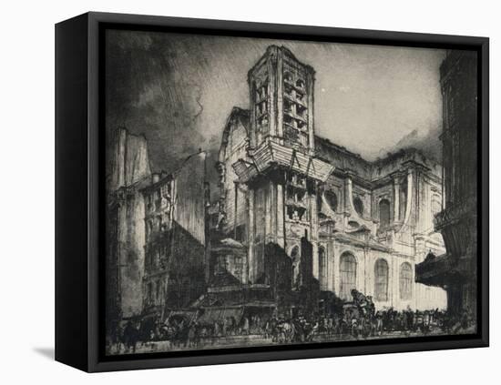 'Church of St Nicholas-du-Chardonnet', 1915-Frank Brangwyn-Framed Premier Image Canvas