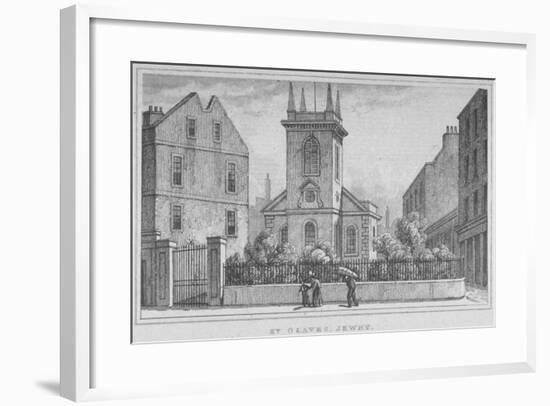 Church of St Olave Jewry, from Ironmonger Lane, City of London, 1830-null-Framed Giclee Print