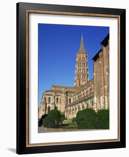 Church of St. Sernin in the Town of Toulouse, in the Midi Pyrenees, France, Europe-Rawlings Walter-Framed Photographic Print