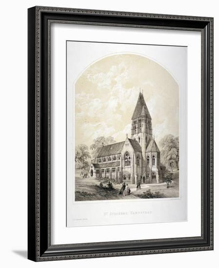 Church of St Stephen, Rosslyn Hill, Hampstead, London, C1870-Day & Son-Framed Giclee Print