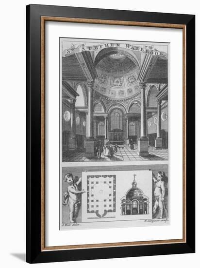 Church of St Stephen Walbrook, City of London, 1770-Edward Rooker-Framed Giclee Print