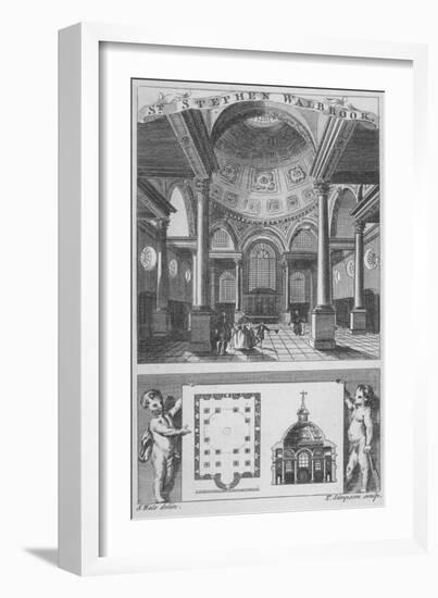 Church of St Stephen Walbrook, City of London, 1770-Edward Rooker-Framed Giclee Print