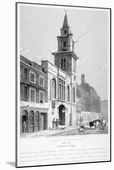 Church of St Vedast Foster Lane, City of London, 1814-Samuel Rawle-Mounted Giclee Print