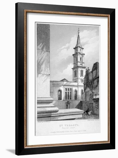 Church of St Vedast Foster Lane, City of London, 1838-John Le Keux-Framed Giclee Print