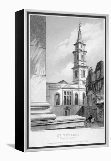 Church of St Vedast Foster Lane, City of London, 1838-John Le Keux-Framed Premier Image Canvas