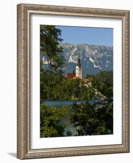 Church of the Assumption on Bled Island in Bled Lake, Bled, Slovenia, Europe-Michael Runkel-Framed Photographic Print