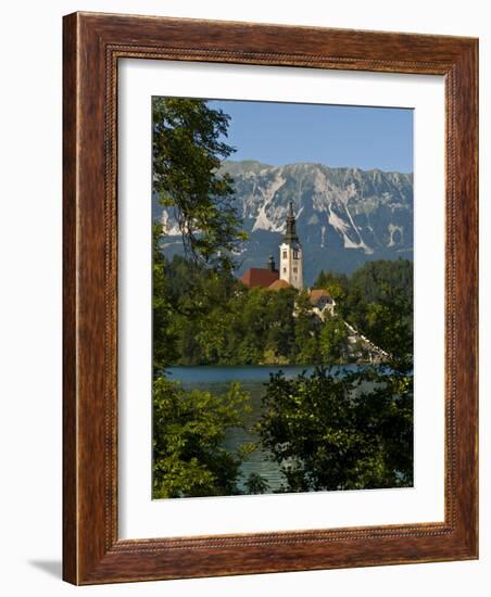 Church of the Assumption on Bled Island in Bled Lake, Bled, Slovenia, Europe-Michael Runkel-Framed Photographic Print