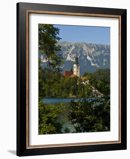 Church of the Assumption on Bled Island in Bled Lake, Bled, Slovenia, Europe-Michael Runkel-Framed Photographic Print