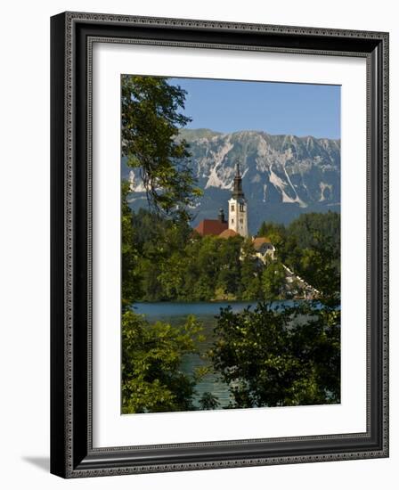 Church of the Assumption on Bled Island in Bled Lake, Bled, Slovenia, Europe-Michael Runkel-Framed Photographic Print