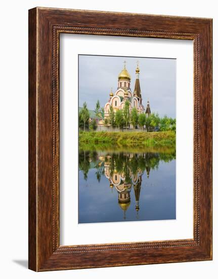 Church of the Exaltation of the Holy Cross, Almaty, Kazakhstan, Central Asia, Asia-G&M Therin-Weise-Framed Photographic Print