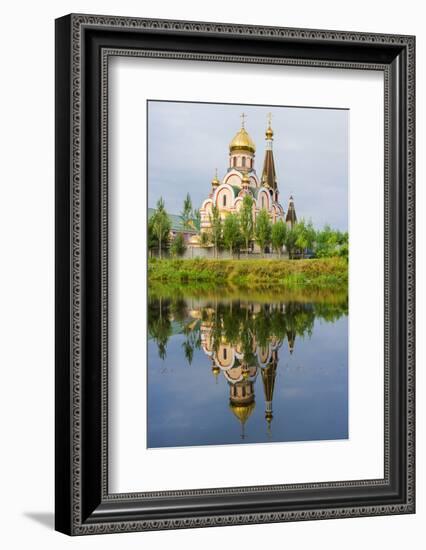 Church of the Exaltation of the Holy Cross, Almaty, Kazakhstan, Central Asia, Asia-G&M Therin-Weise-Framed Photographic Print