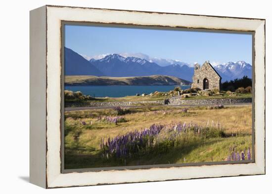 Church of the Good Shepherd, Lake Tekapo, Canterbury Region, South Island, New Zealand, Pacific-Stuart Black-Framed Premier Image Canvas