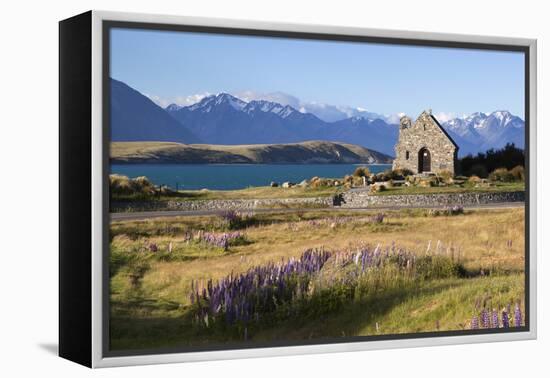 Church of the Good Shepherd, Lake Tekapo, Canterbury Region, South Island, New Zealand, Pacific-Stuart Black-Framed Premier Image Canvas