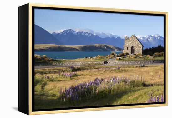 Church of the Good Shepherd, Lake Tekapo, Canterbury Region, South Island, New Zealand, Pacific-Stuart Black-Framed Premier Image Canvas