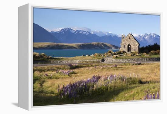 Church of the Good Shepherd, Lake Tekapo, Canterbury Region, South Island, New Zealand, Pacific-Stuart Black-Framed Premier Image Canvas