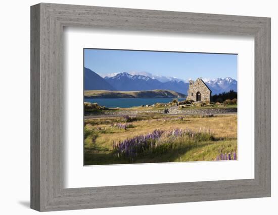 Church of the Good Shepherd, Lake Tekapo, Canterbury Region, South Island, New Zealand, Pacific-Stuart Black-Framed Photographic Print