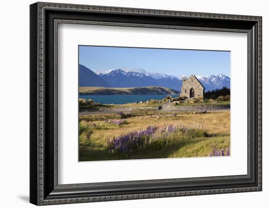 Church of the Good Shepherd, Lake Tekapo, Canterbury Region, South Island, New Zealand, Pacific-Stuart Black-Framed Photographic Print