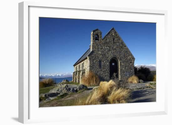 Church of the Good Shepherd, Lake Tekapo, Mackenzie Country, South Island, New Zealand-David Wall-Framed Photographic Print