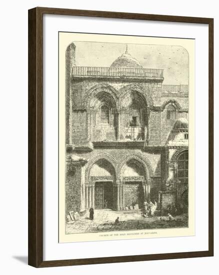 Church of the Holy Sepulchre at Jerusalem-null-Framed Giclee Print