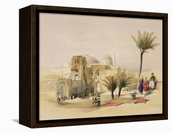 Church of the Holy Sepulchre, Jerusalem, Plate 11 from Volume I of "The Holy Land"-David Roberts-Framed Premier Image Canvas