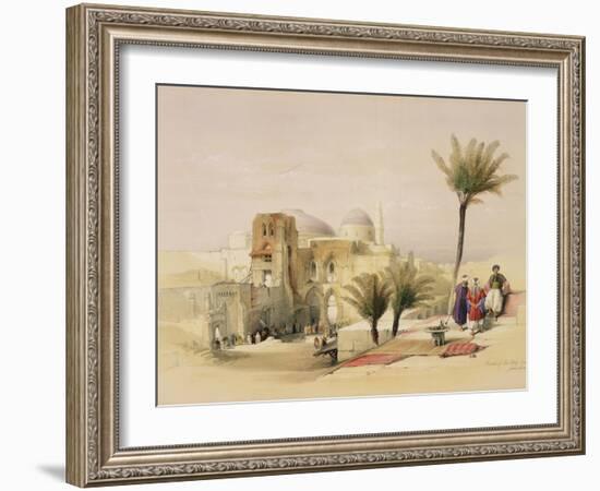 Church of the Holy Sepulchre, Jerusalem, Plate 11 from Volume I of "The Holy Land"-David Roberts-Framed Giclee Print