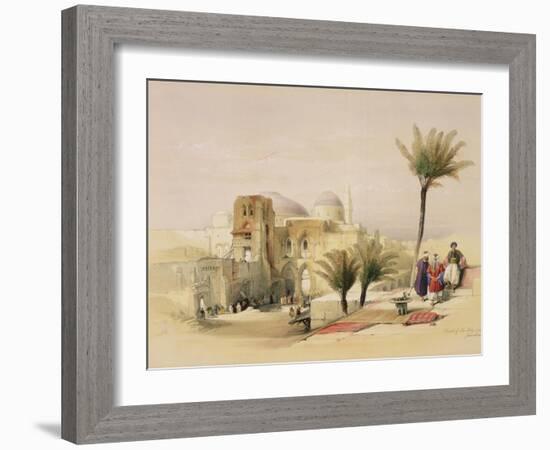 Church of the Holy Sepulchre, Jerusalem, Plate 11 from Volume I of "The Holy Land"-David Roberts-Framed Giclee Print