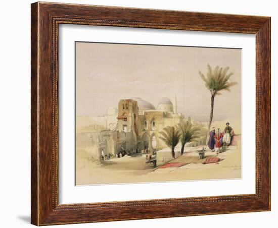 Church of the Holy Sepulchre, Jerusalem, Plate 11 from Volume I of "The Holy Land"-David Roberts-Framed Giclee Print