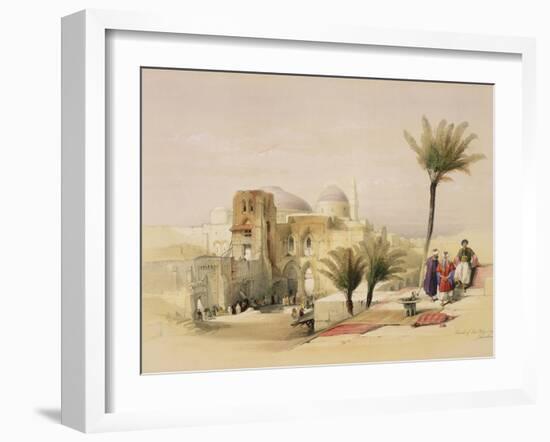 Church of the Holy Sepulchre, Jerusalem, Plate 11 from Volume I of "The Holy Land"-David Roberts-Framed Giclee Print