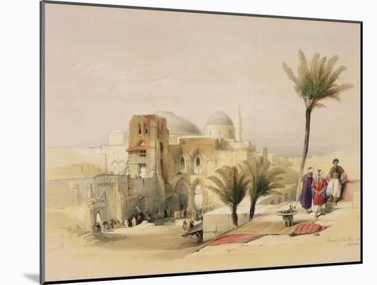 Church of the Holy Sepulchre, Jerusalem, Plate 11 from Volume I of "The Holy Land"-David Roberts-Mounted Giclee Print