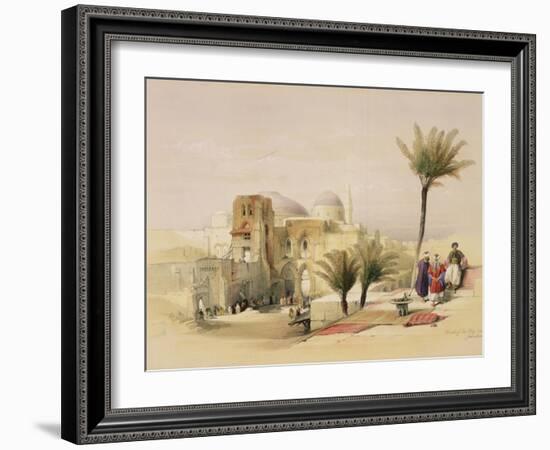 Church of the Holy Sepulchre, Jerusalem, Plate 11 from Volume I of "The Holy Land"-David Roberts-Framed Giclee Print