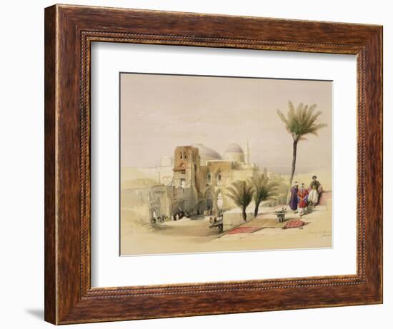 Church of the Holy Sepulchre, Jerusalem, Plate 11 from Volume I of "The Holy Land"-David Roberts-Framed Giclee Print