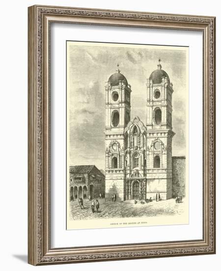 Church of the Jesuits at Cuzco-Édouard Riou-Framed Giclee Print