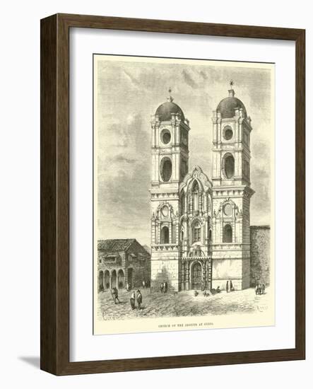 Church of the Jesuits at Cuzco-Édouard Riou-Framed Giclee Print