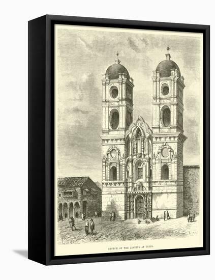 Church of the Jesuits at Cuzco-Édouard Riou-Framed Premier Image Canvas