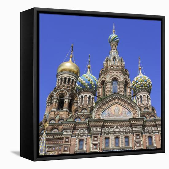 Church of the Savior on Blood, Saint Petersburg, Russia-Ian Trower-Framed Premier Image Canvas