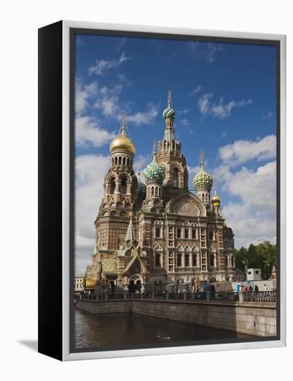 Church of the Saviour of Spilled Blood, Saint Petersburg, Russia-Walter Bibikow-Framed Premier Image Canvas