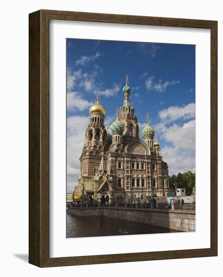 Church of the Saviour of Spilled Blood, Saint Petersburg, Russia-Walter Bibikow-Framed Photographic Print