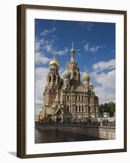 Church of the Saviour of Spilled Blood, Saint Petersburg, Russia-Walter Bibikow-Framed Photographic Print