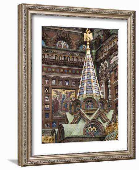 Church of the Saviour of Spilled Blood, Saint Petersburg, Russia-Walter Bibikow-Framed Photographic Print