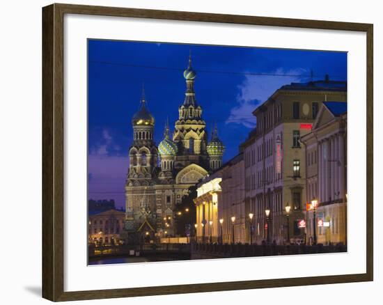 Church of the Saviour of Spilled Blood, Saint Petersburg, Russia-Walter Bibikow-Framed Photographic Print