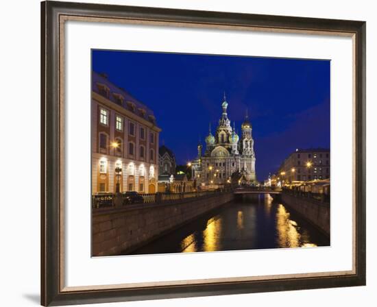 Church of the Saviour of Spilled Blood, Saint Petersburg, Russia-Walter Bibikow-Framed Photographic Print