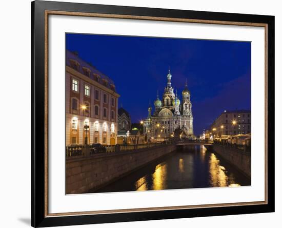 Church of the Saviour of Spilled Blood, Saint Petersburg, Russia-Walter Bibikow-Framed Photographic Print