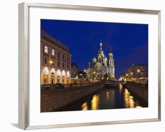 Church of the Saviour of Spilled Blood, Saint Petersburg, Russia-Walter Bibikow-Framed Photographic Print