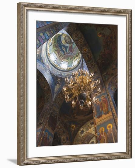 Church of the Saviour of Spilled Blood, Saint Petersburg, Russia-Walter Bibikow-Framed Premium Photographic Print