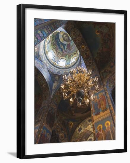 Church of the Saviour of Spilled Blood, Saint Petersburg, Russia-Walter Bibikow-Framed Premium Photographic Print