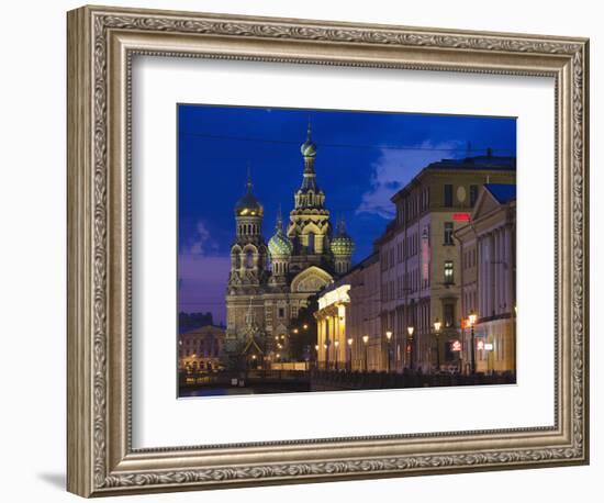 Church of the Saviour of Spilled Blood, Saint Petersburg, Russia-Walter Bibikow-Framed Photographic Print