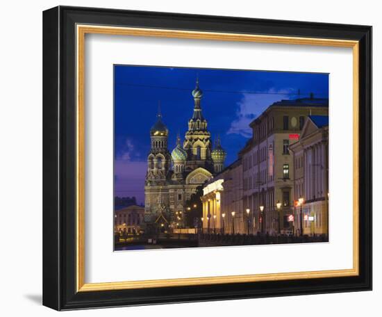 Church of the Saviour of Spilled Blood, Saint Petersburg, Russia-Walter Bibikow-Framed Photographic Print